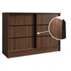 BEAUTYSOFA Kommode MIRELA 160 cm Warmia Walnuss, Sideboard Produktbild-Vorschau 7