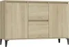 vidaXL Credenza rovere Sonoma 102x35x70 cm Materiale a base Anteprima dell’immagine prodotto 2