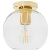 A close-up studio shot of a ceiling lamp. Voir les images du produit