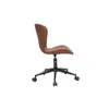Miliboo - Design-Bürostuhl braun JOSH Produktbild-Vorschau 3