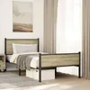 Metallbett ohne Matratze Sonoma-Eiche 100x190 cm Produktbild-Vorschau 3