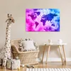 MuchoWow® Poster Weltkarte - Rosa - Lila 60x40 cm - Produktbild-Vorschau 7