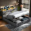 UnboxG Doppelbett 160 x 200 cm mit LED-Beleuchtung, USB & Produktbild-Vorschau 1