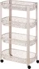 Scaffale a 4 ripiani su ruote 46,5x26x79 cm Anteprima dell’immagine prodotto 10