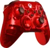 A red translucent Xbox wireless controller is shown against a white background. Podgląd zdjęcia produktu