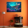 Leinwandbild Magischer Wal 60x40 Feeby Bunt bild für die Produktbild-Vorschau 2