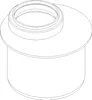 PoloPlast Übergangsrohr kurz PKRK Polo-Kal NG DN 90/50 Podgląd zdjęcia produktu 4