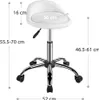 Yaheetech Drehhocker Rollhocker aus Kunstleder, Produktbild-Vorschau 7