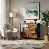 Comodà Relaxdays Industrial, L x P x A: 71,5 x 84 x 32,5 Anteprima dell’immagine prodotto 3