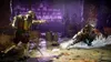 Two characters from Mortal Kombat 11 are engaged in combat in a dark, gritty arena with purple lighting. Produktbild-Vorschau