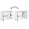 Möbel Waschbeckenunterschrank Weiß 80x33x60 cm Produktbild-Vorschau 8