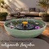 Solar Brunnen Set inkl. Akku - 45 cm flache Schale in sand Produktbild-Vorschau 2