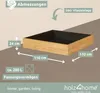 holz4home® Hochbeet Quadratisch 110x110x24 cm I Aus Produktbild-Vorschau 4