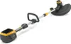 A cordless grass trimmer on a white background. Produktbild-Vorschau