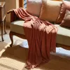 Unyqoos® Chenille-Wohndecke in Rostorange – weiches, Produktbild-Vorschau 3