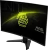 A curved gaming monitor with a neon green logo and text. Anteprima dell’immagine prodotto