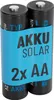 ABSINA 2x Solar Akku AA wiederaufladbar 800mAh 1.2V NiMH - Produktbild-Vorschau 1