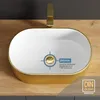 Aufsatzwaschbecken oval 55 cm Badezimmer Waschbecken Bad Produktbild-Vorschau 2