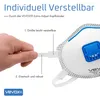 VEVOX® FFP3 Maske mit Ventil – 5er, 10er oder 20er Set – Produktbild-Vorschau 5