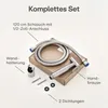 Praknu | Set bidet WC doccetta per doccia intima argento Anteprima dell’immagine prodotto 5