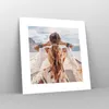 Poster - Poster ohne Rahmen - Frau Boot Rücken - 30x30 cm - Produktbild-Vorschau 7