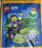 LEGO Minifigure City Operaio con tosaerba - 952303 NUOVO! Anteprima dell’immagine prodotto 6