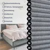 Sekey Wabenplissee ohne Bohren 50x130cm Doppelplissee  Grau Produktbild-Vorschau 4