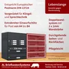 A product image showcasing a mailbox system with descriptive text and a diagram. Produktbild-Vorschau