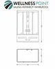 PureHaven 2in1 Whirlpool und Dampfdusche 150x90 cm mit Produktbild-Vorschau 2