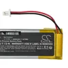 Close-up of a lithium-polymer battery pack with wires and a connector. Produktbild-Vorschau