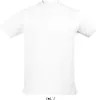 A plain white t-shirt is shown against a white background. Produktbild-Vorschau