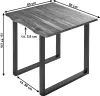Esszimmertisch 80x80 cm Esra, echte Baumkante, massiver & Produktbild-Vorschau 7