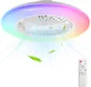 Aopunly RGB stropný ventilátor s osvetlením a diaľkovým Náhľad obrázku produktu 1