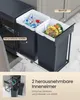 SONGMICS Mülleimer küche, Mülltrennsystem für Unterschrank, Produktbild-Vorschau 9