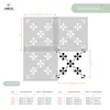 Fliesen Schablone zum Malen 25x25 cm, Campelo Spanische Produktbild-Vorschau 4
