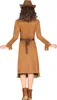 Rückansicht des Westernkleids mit Gürtel und Fransenbesatz. Produktbild-Vorschau