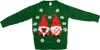Damen-Weihnachtspullover GNOME dunkelgrün - verschiedene Produktbild-Vorschau 4