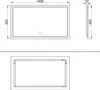 LED Badspiegel mit Beleuchtung Beschlagfrei 140x80cm Produktbild-Vorschau 9