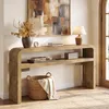 Table console de 160 cm, table d'entrée étroite avec 2 Voir les images du produit 1