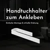 Bürstenking Handtuchhalter ohne Bohren – 33 cm – Produktbild-Vorschau 2
