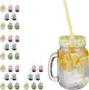 relaxdays 32 x sklenice na pití s brčkem Náhled obrázku produktu 1