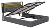 Letto imbottito INONEFT 160x200 cm con LED e porta USB di Anteprima dell’immagine prodotto 7