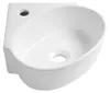 ECKERT keramische wastafel, 36x36 cm, wit Productafbeelding-voorbeeld 1