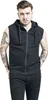 RED by EMP Herren schwarze Sweat Weste mit Kapuze 5XL Produktbild-Vorschau 4