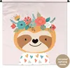 MuchoWow® Wandteppich Wandbehang Faultier - Blumen - Produktbild-Vorschau 1