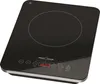 A black induction hob with a digital display and control buttons. Podgląd zdjęcia produktu
