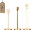 Moderner goldener Weihnachtskerzenhalter – 3er-Set Produktbild-Vorschau 5