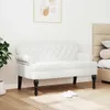 vidaXL Chesterfield Sofa Weiß 119,5 x 64,5 x 75 cm Umělá Náhled obrázku produktu 3