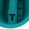 A close-up view of the interior of a turquoise balcony planter box, showing a black plastic clip or fastener. Anteprima dell’immagine prodotto