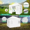 Gazebo da esterno 3x3 metri, bianco, impermeabile, Anteprima dell’immagine prodotto 5